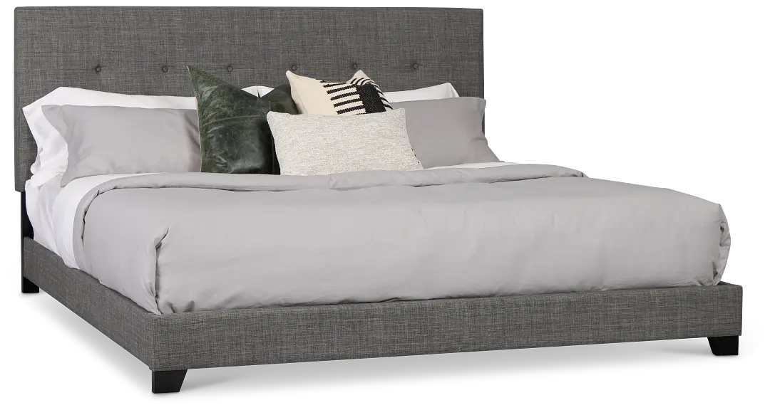 Flagler Gray Uph Panel Bed Flagler Gray Uph Panel Bed