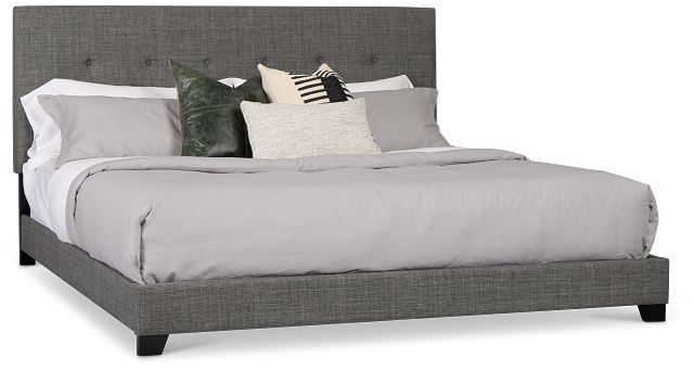 Flagler Gray Uph Panel Bed