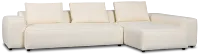 Cleo Light Beige Fabric Right Chaise Sectional