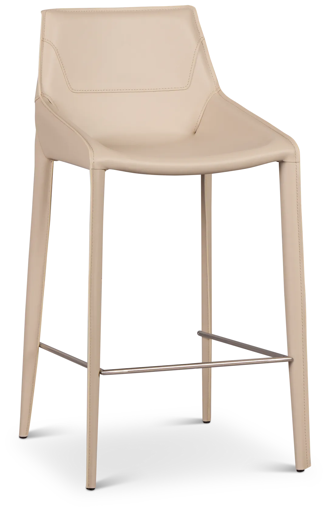Wayne Light Beige 27" Upholstered Barstool