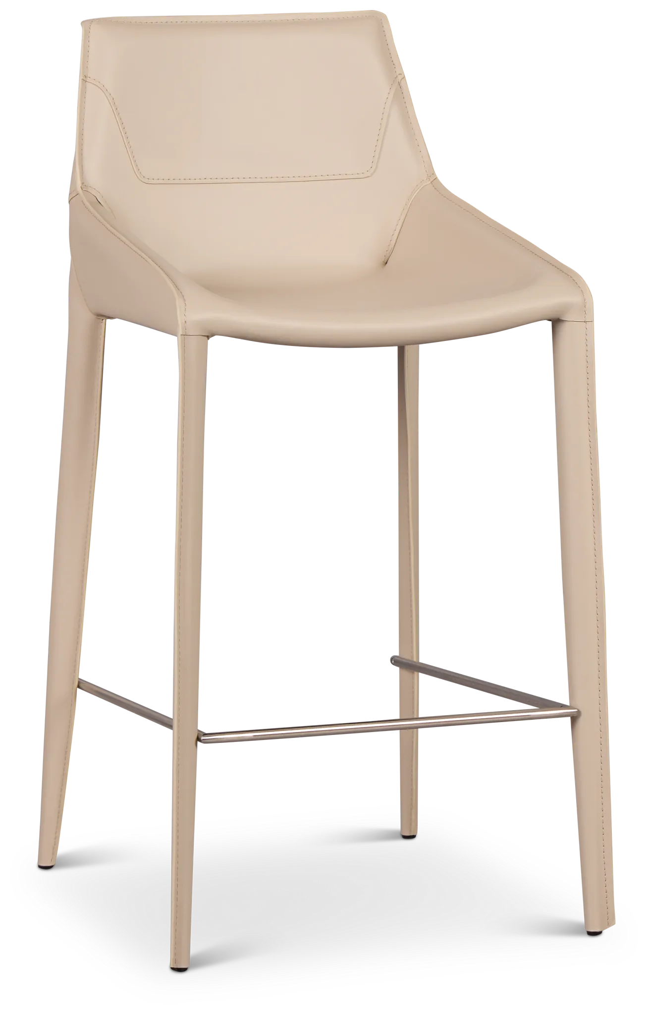 Wayne Light Beige 27" Upholstered Barstool