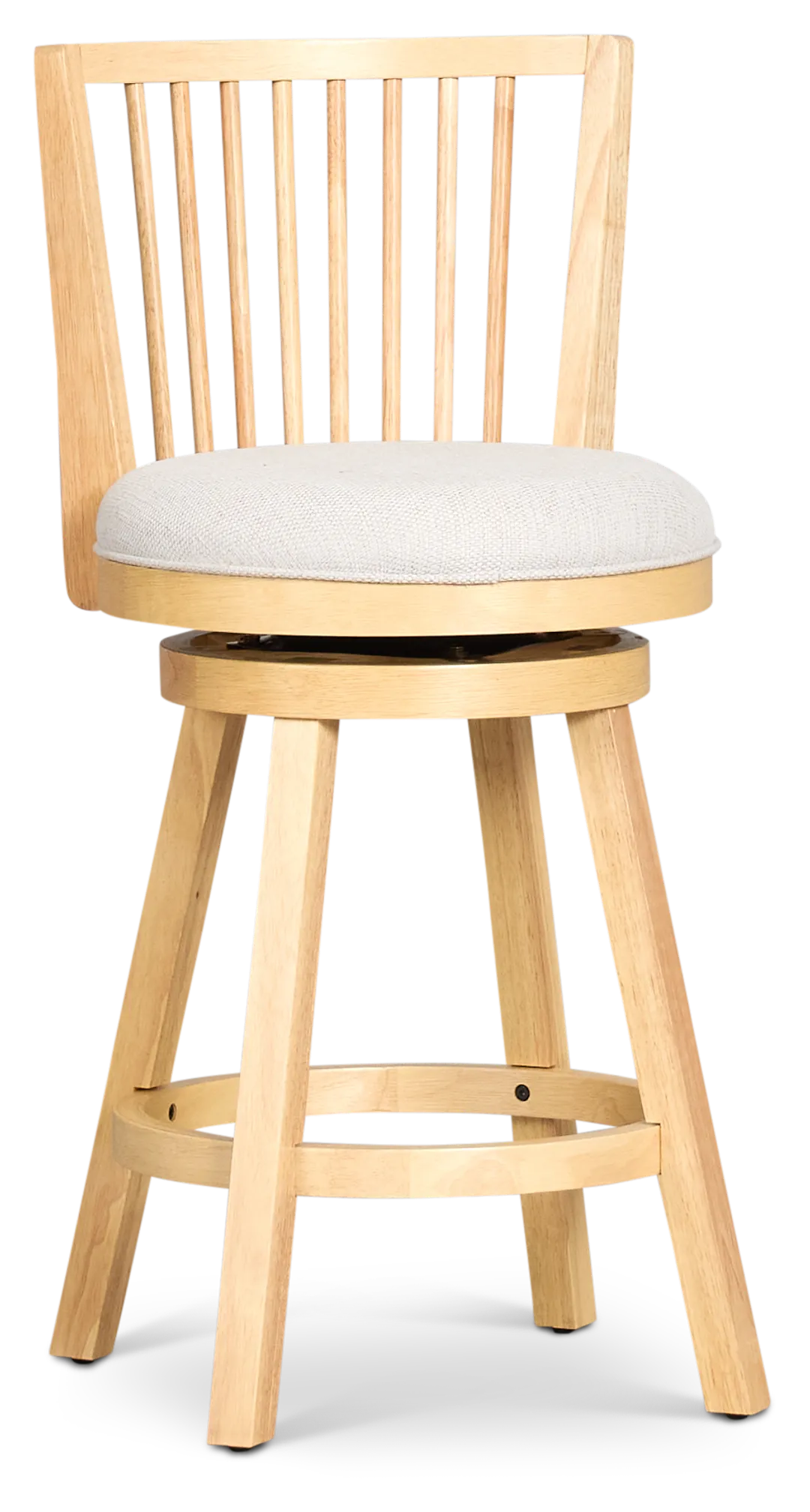 Porter Light Tone Fabric Adjustable Upholstered Swivel Barstool