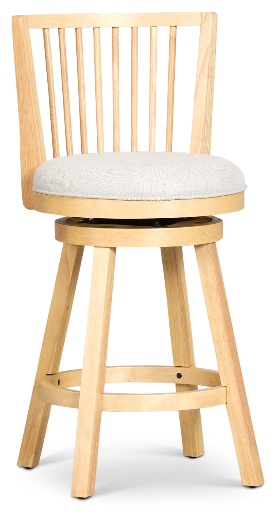 Porter Light Tone Fabric Adjustable Upholstered Swivel Barstool