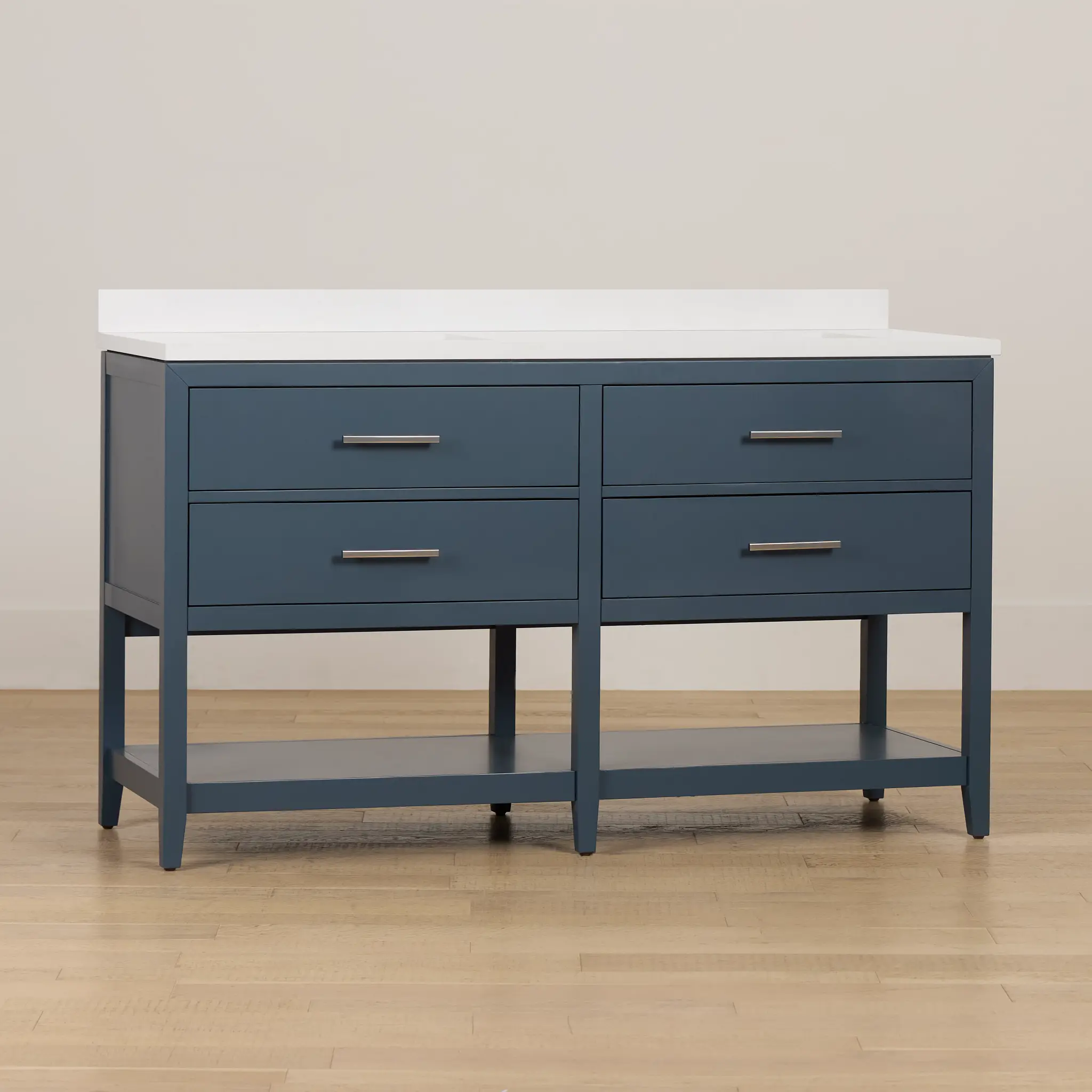 Alden Blue 60" Double Bathroom Vanity Alden Blue 60" Double Bathroom Vanity