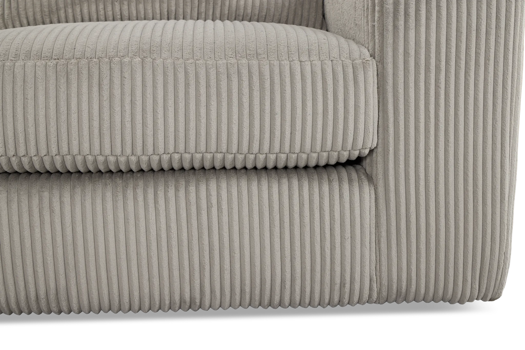 Charlie Gray Fabric Medium Two-arm Sectional