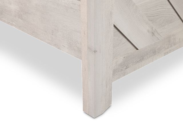 Delray White Panel Bed