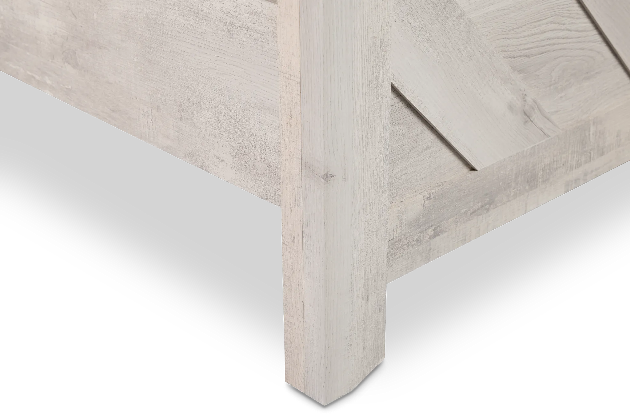 Delray White Panel Bed