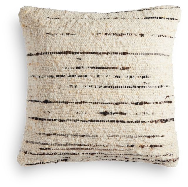 Johvia Ivory 22" Accent Pillow