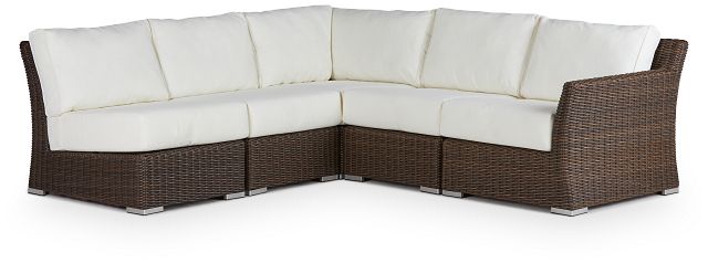 Southport White Right 5-piece Modular Sectional (2)