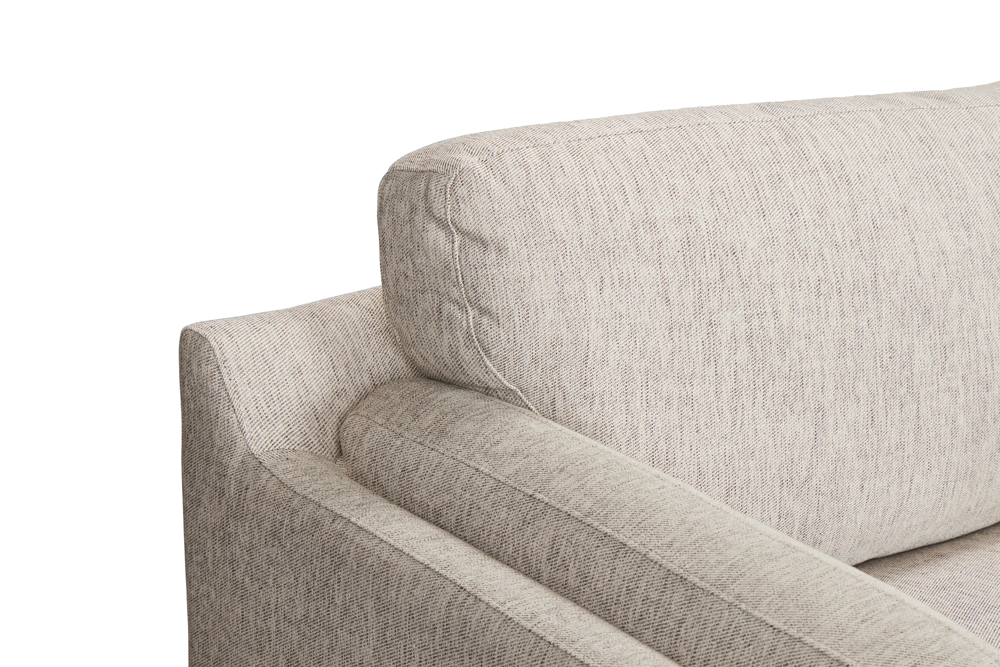 Wesley Gray Fabric Small Right Bumper Sectional