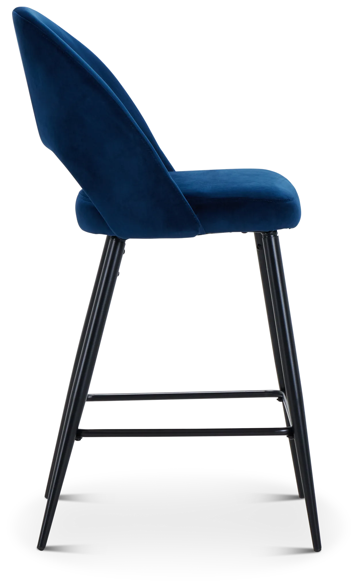 Kelly Dark Blue 28" Upholstered Barstool