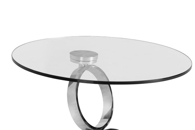 Grafton Glass Round End Table
