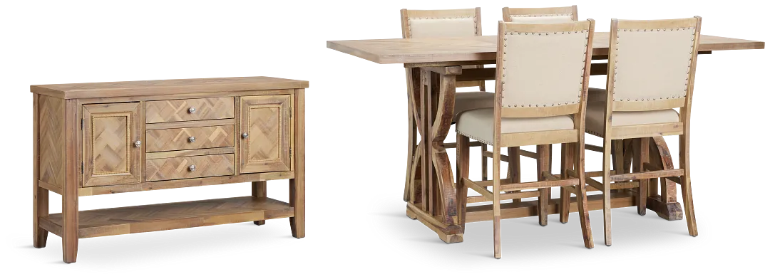 Joplin Light Tone High Dining Room