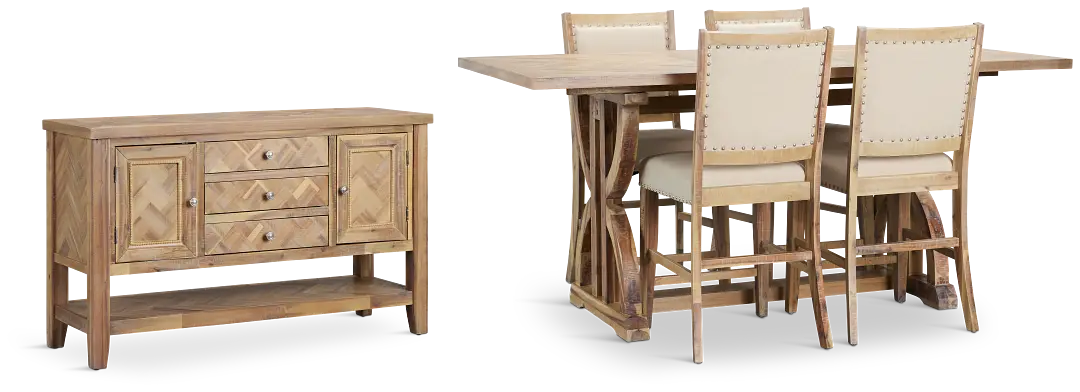 Joplin Light Tone High Dining Room Joplin Light Tone High Dining Room