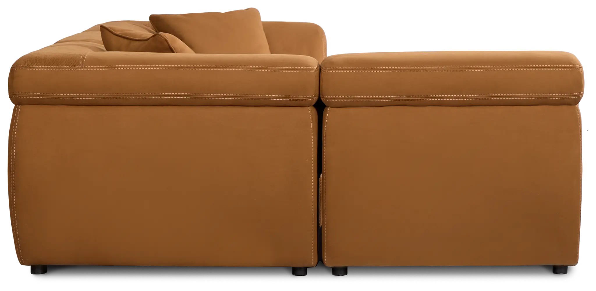 Aria Medium Brown Micro 4-piece Modular Sectional Aria Medium Brown Micro 4-piece Modular Sectional