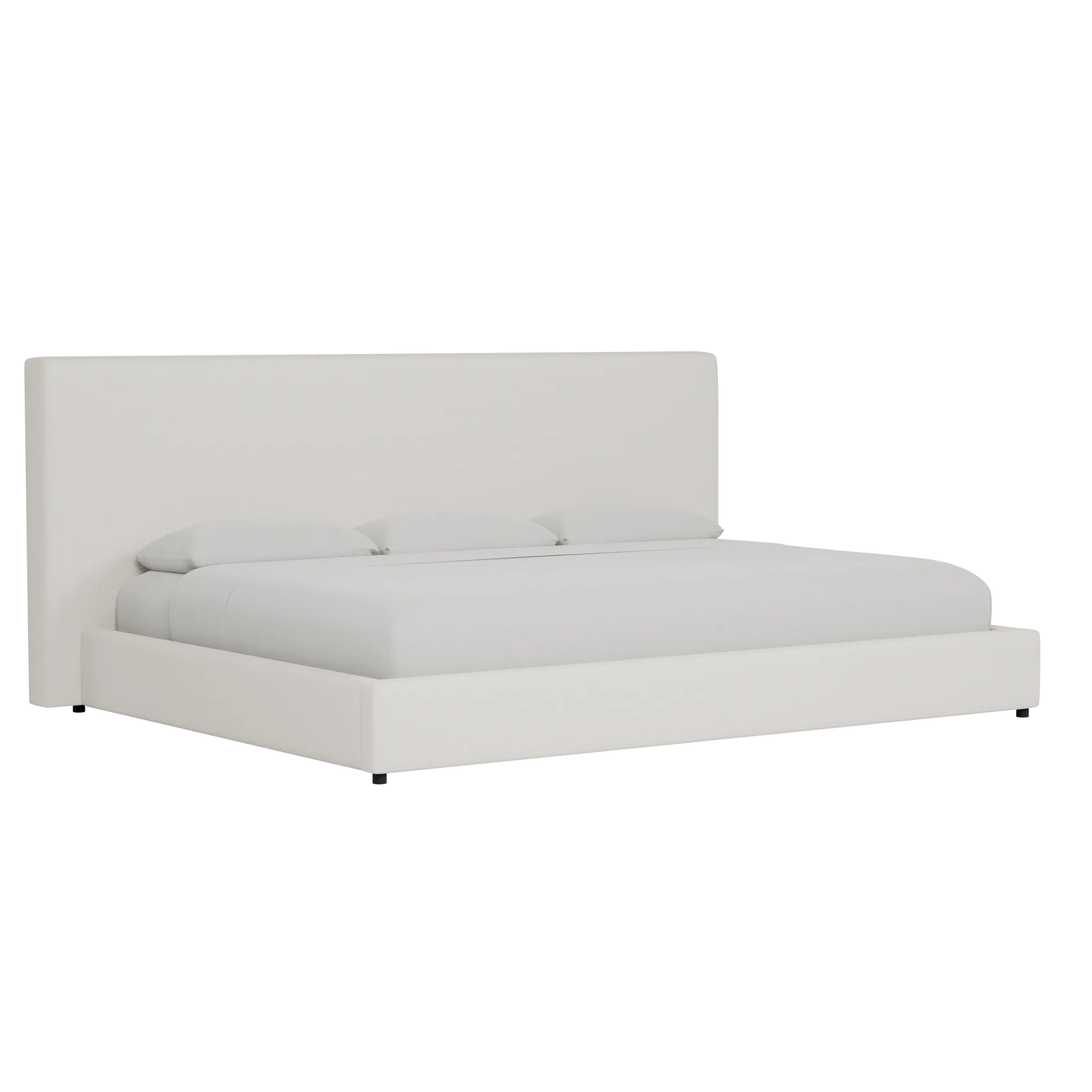 Grayton Gellar Beige 54" Upholstered Platform Bed