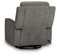 Dean Gray Fabric Power Swivel Glider Recliner