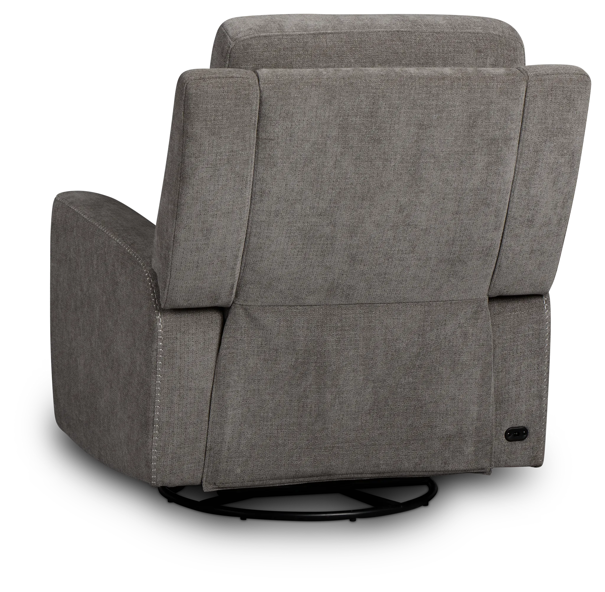 Dean Gray Fabric Power Swivel Glider Recliner