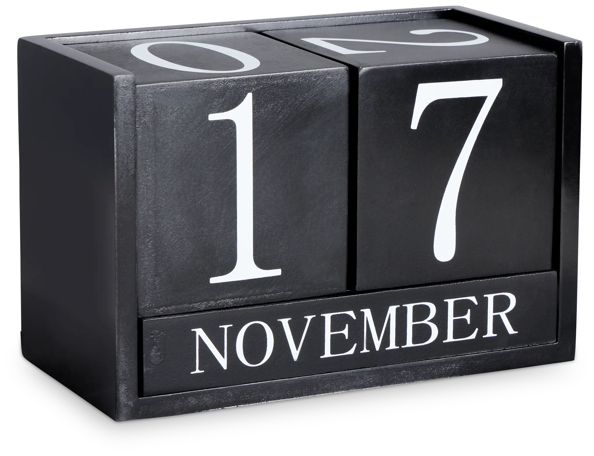 Kibo Black Wood Calendar Kibo Black Wood Calendar