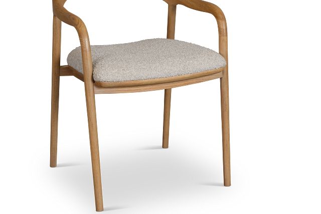 Gables Light Tone Upholstered Arm Chair