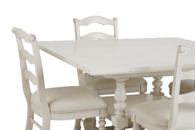 Savannah Ivory High Table & 4 Barstools