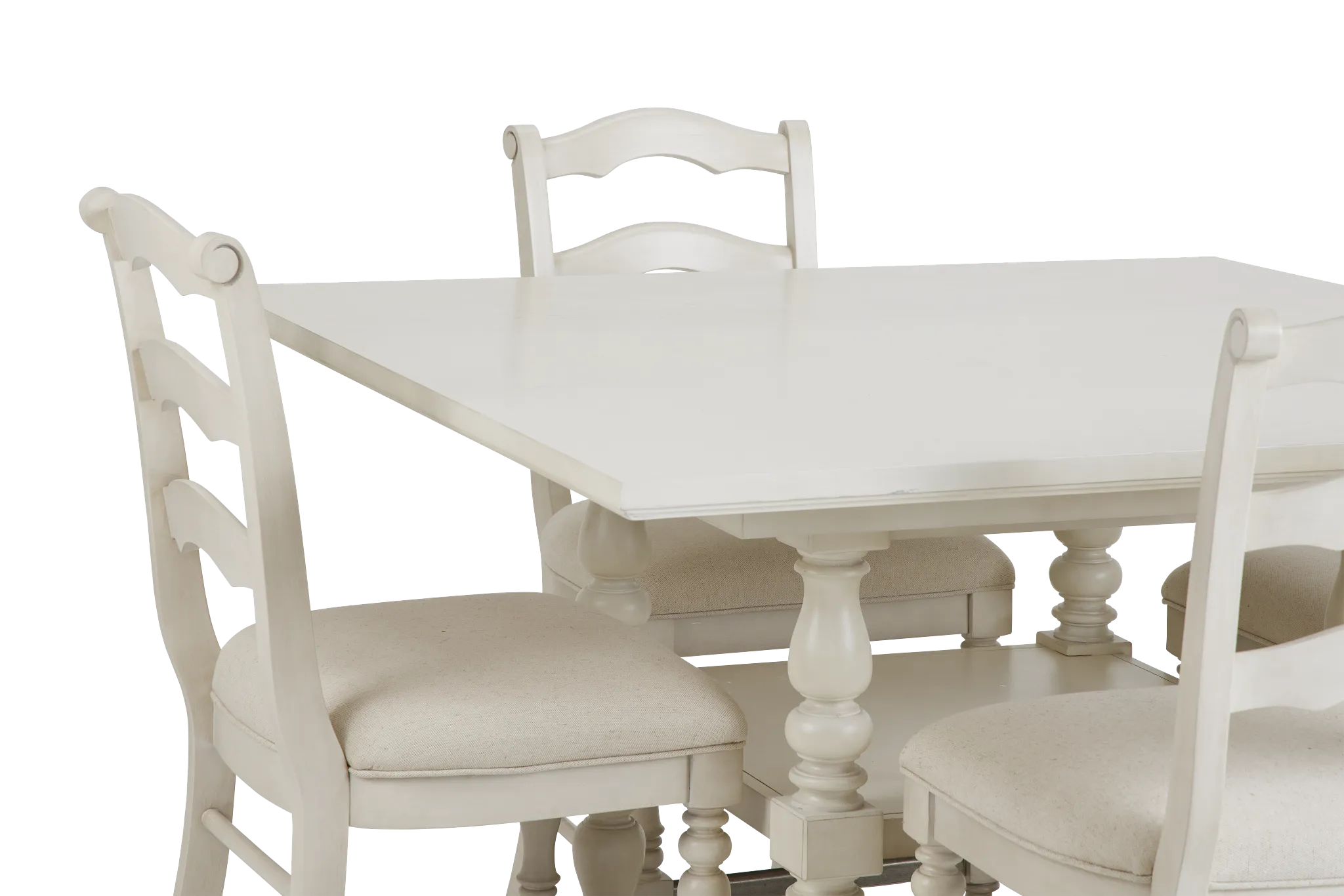 Savannah Ivory High Table & 4 Barstools