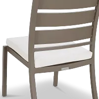 Raleigh Gray Aluminum Side Chair