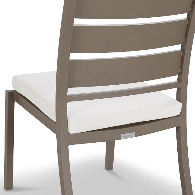 Raleigh Gray Aluminum Side Chair