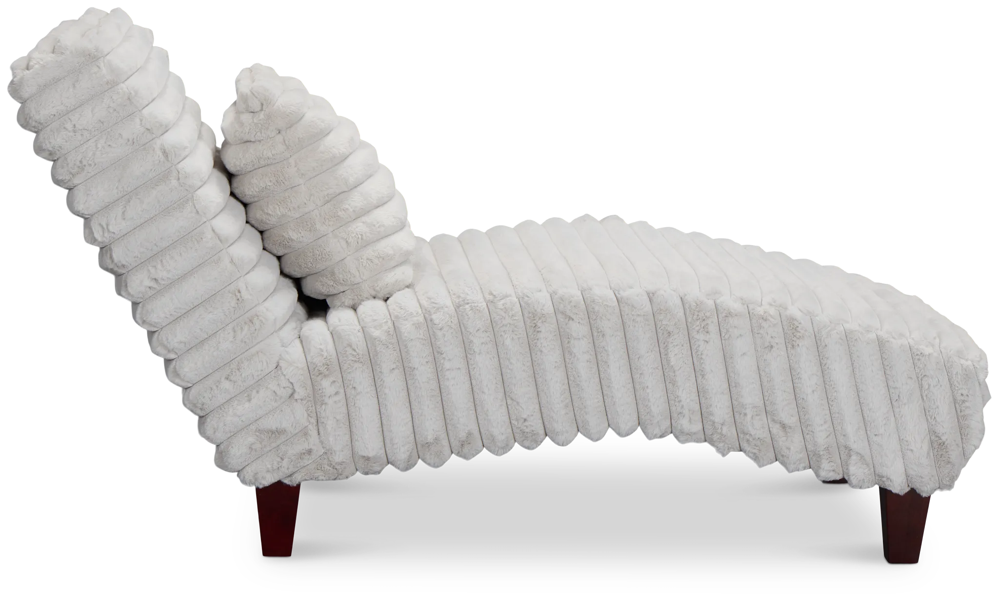 Kylie Light Gray Fabric Chaise