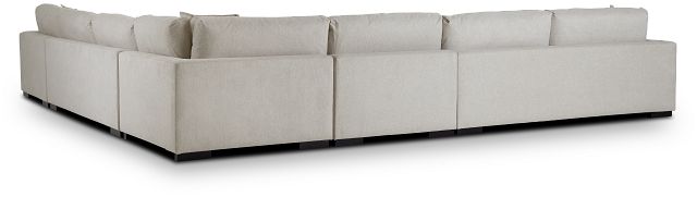 Emery Light Beige Fabric Large Right Chaise Sectional