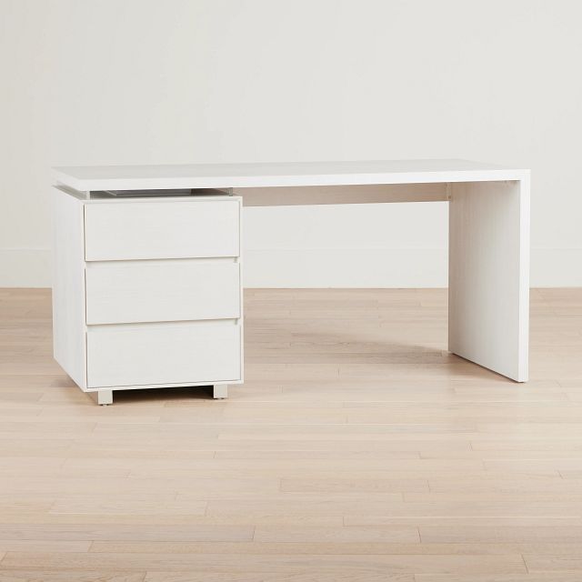 Bal Harbour White Acrylic Desk