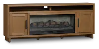 Richmond Light Tone 80" Tv Stand With Fireplace Insert
