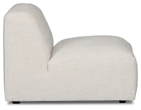 Baylor Light Beige Fabric Armless Chair