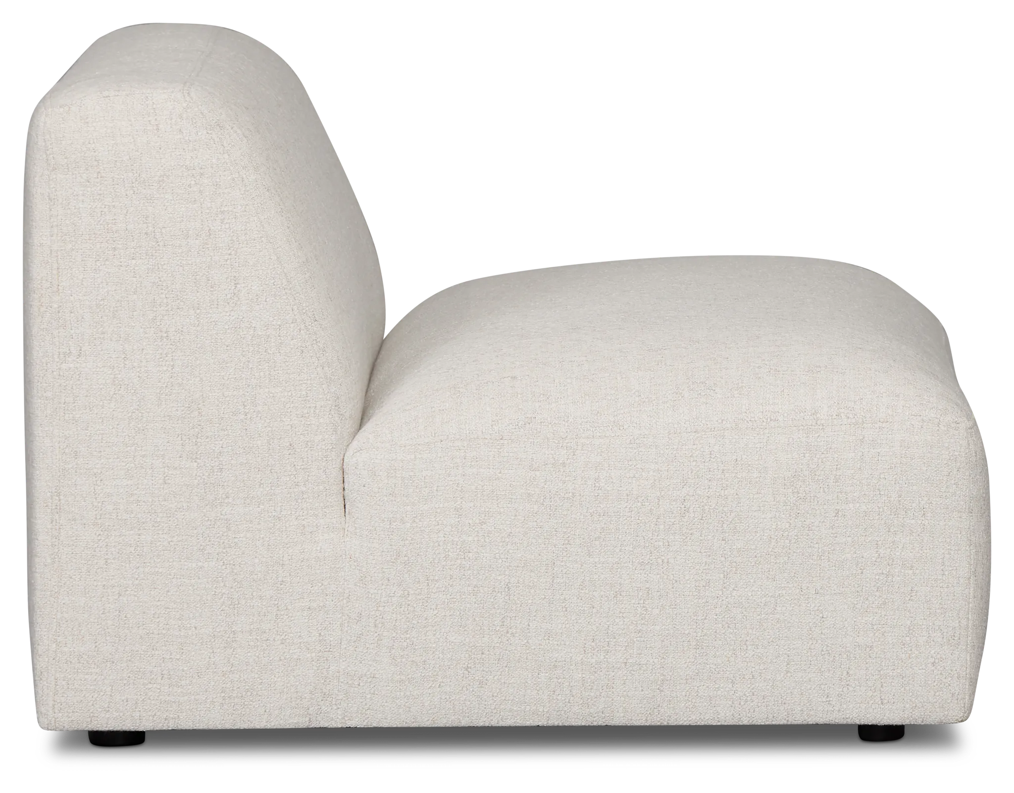 Baylor Light Beige Fabric Armless Chair