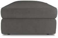 Siesta Peyton Gray Fabric Ottoman