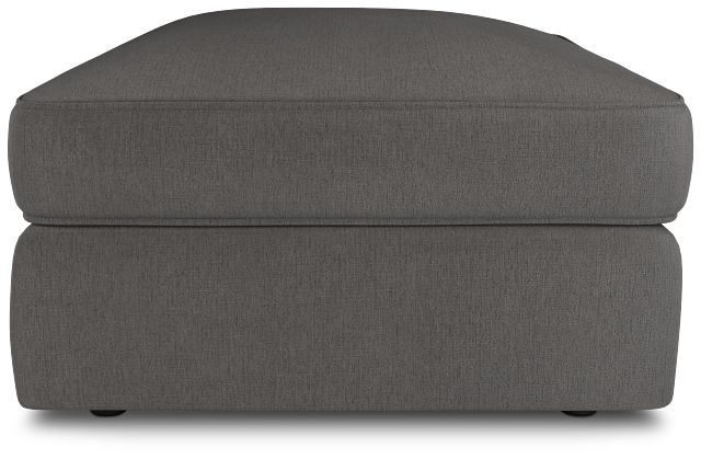 Siesta Peyton Gray Fabric Ottoman