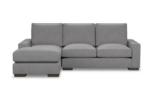 Edgewater Revenue Gray Left Chaise Sectional