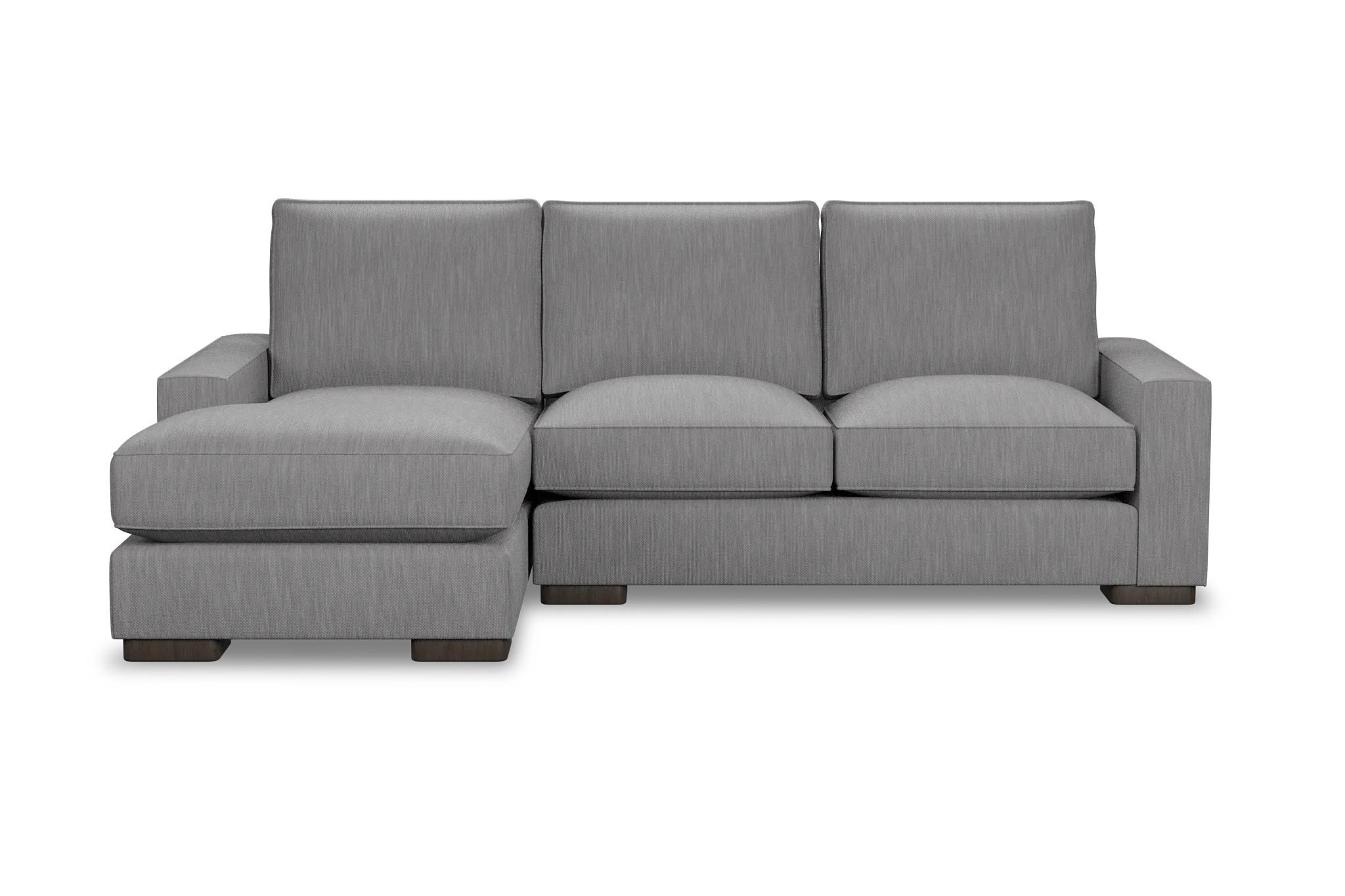 Edgewater Revenue Gray Left Chaise Sectional