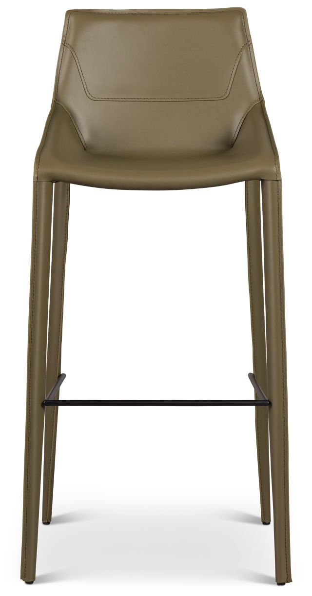 Wayne Dark Green 30" Upholstered Barstool