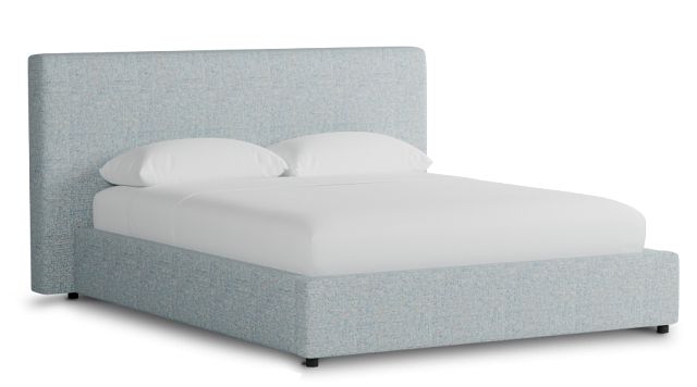Grayton Natural Beauty Light Blue 44" Upholstered Platform Bed