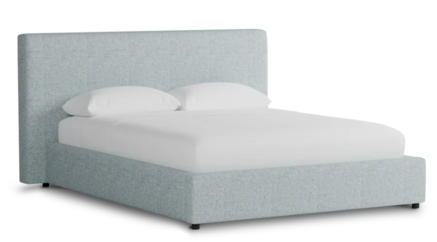 Grayton Natural Beauty Light Blue 44" Upholstered Platform Bed