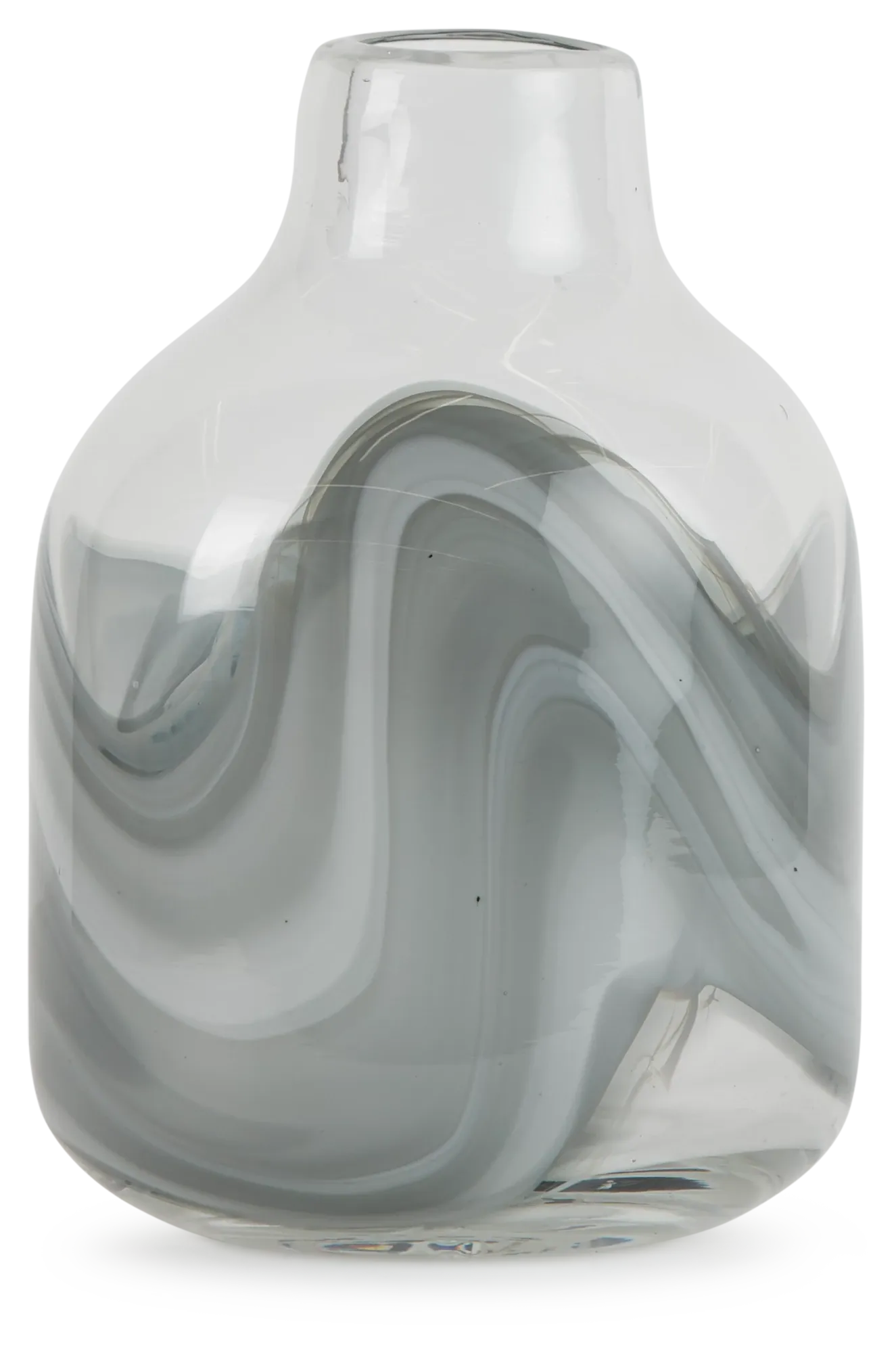 Arya Gray Short Vase