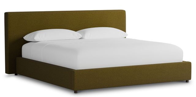 Grayton Elite Dark Green 44" Upholstered Platform Bed
