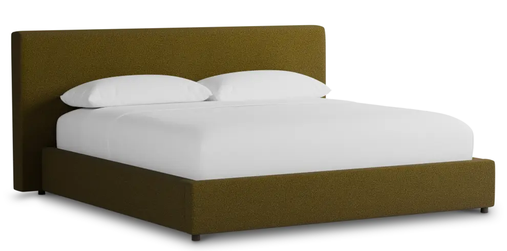 Grayton Elite Dark Green 44" Upholstered Platform Bed Grayton Elite Dark Green 44" Upholstered Platform Bed