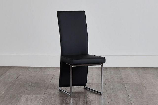 Paris Black Upholstered Side Chair