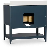 Alden Blue 36" Single Bathroom Vanity