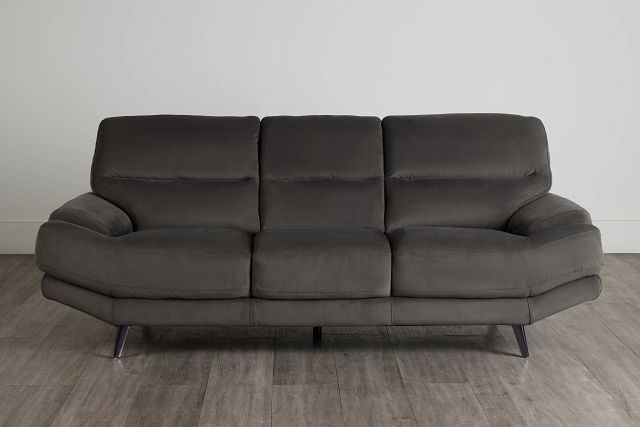 Milana Gray Velvet Sofa