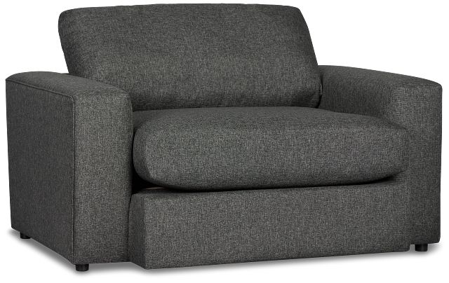 Brantley Dark Gray Fabric Oversized Chair