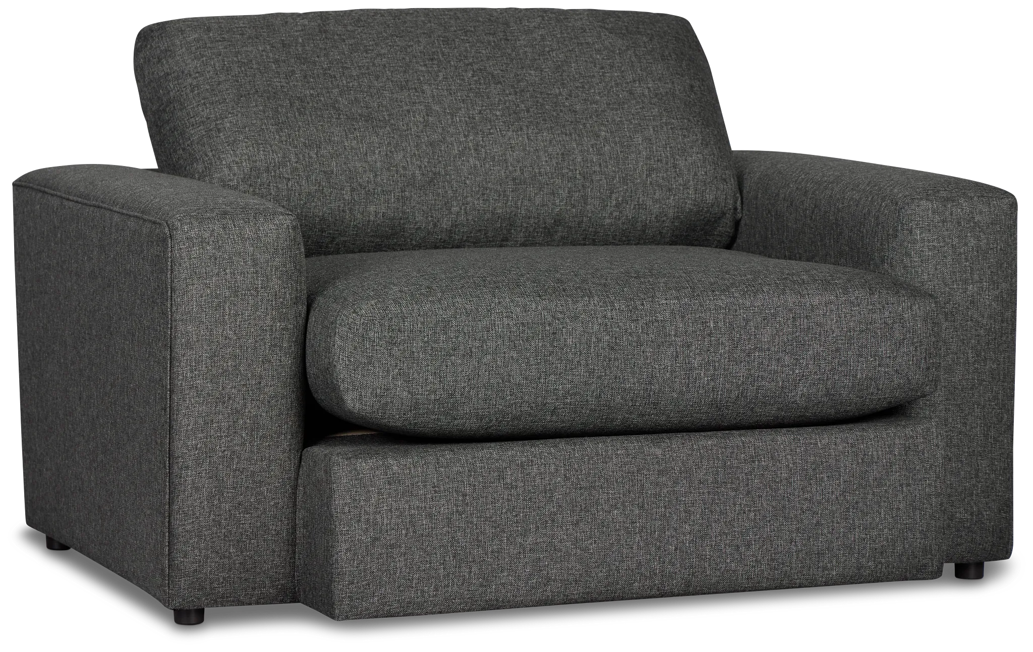 Brantley Dark Gray Fabric Oversized Chair