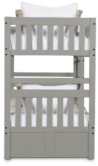 Charleston Gray Storage Bunk Bed